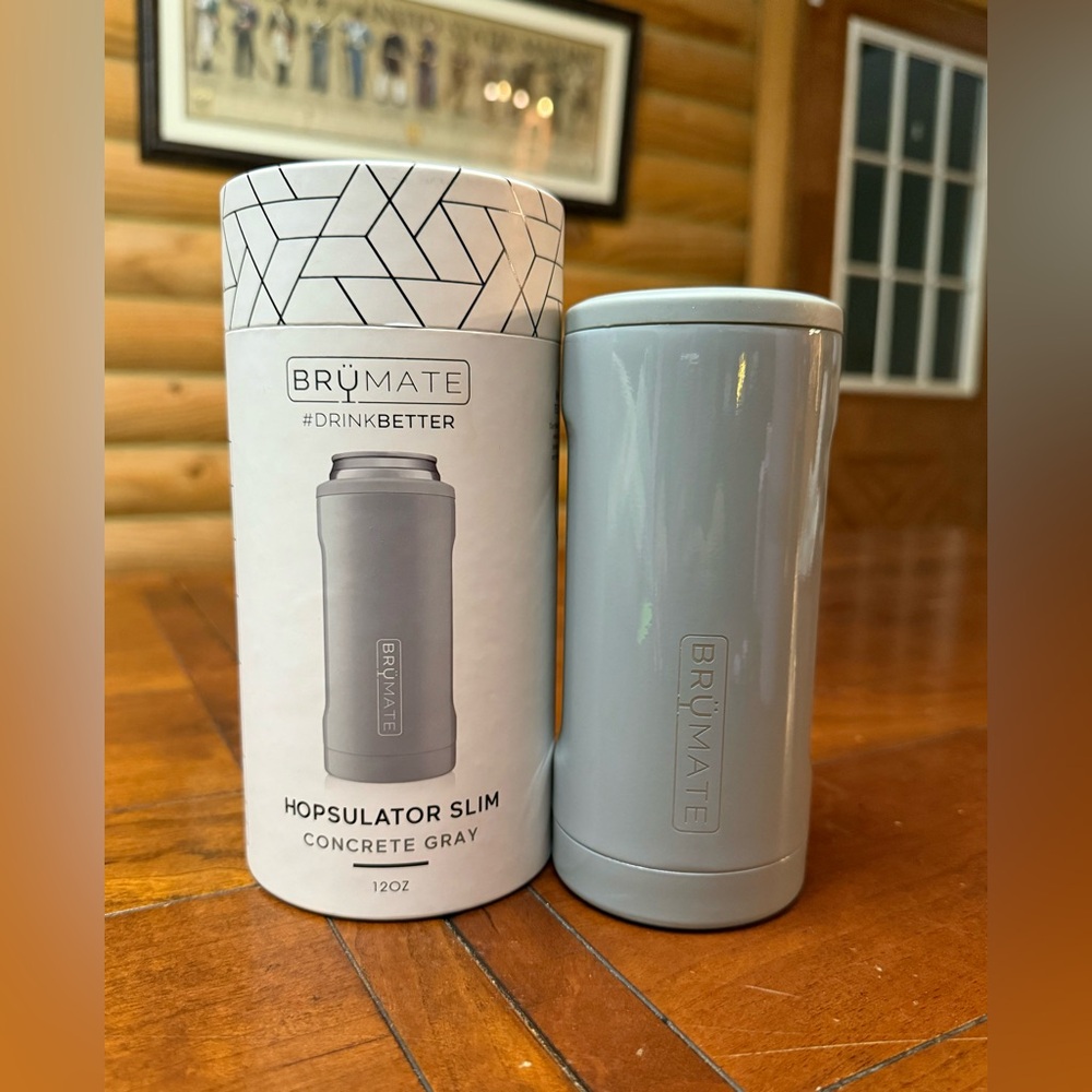 Brumate CONCRETE GRAY 12oz HOPSULATOR SLIM